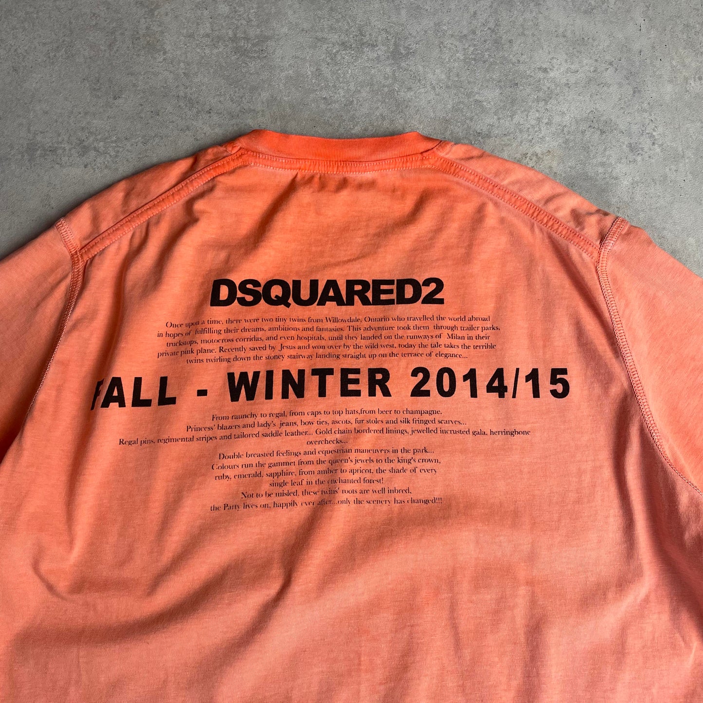 Dsquared2 Season 14/15 runway póló