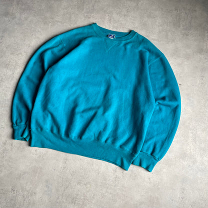 Champion vintage aquakék környakú pulóver