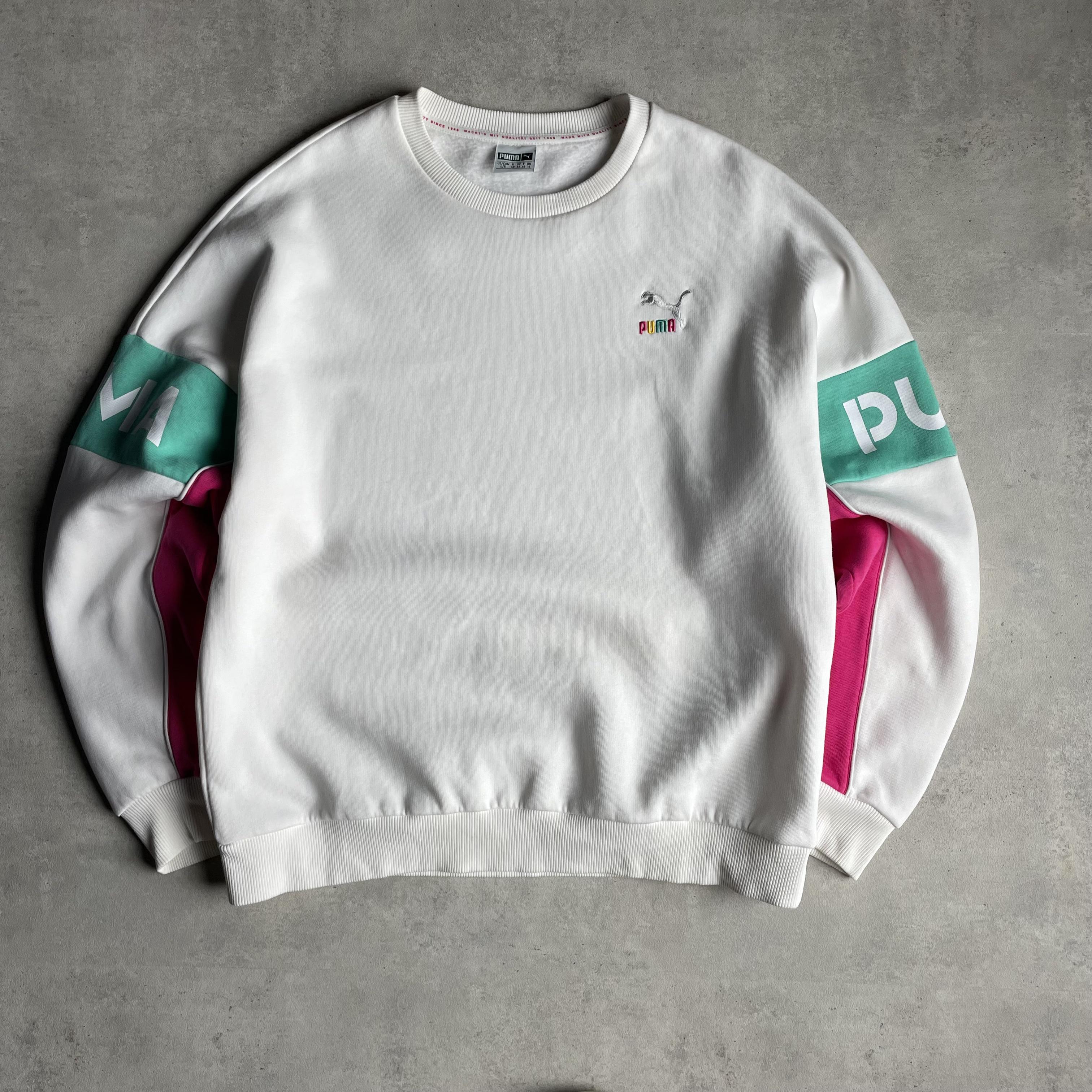 Puma colorblock környakú pulóver