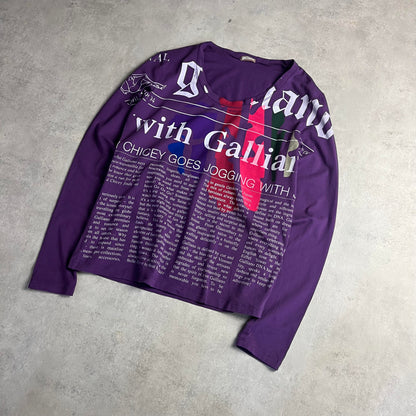 John Galliano Gazette style longsleeve