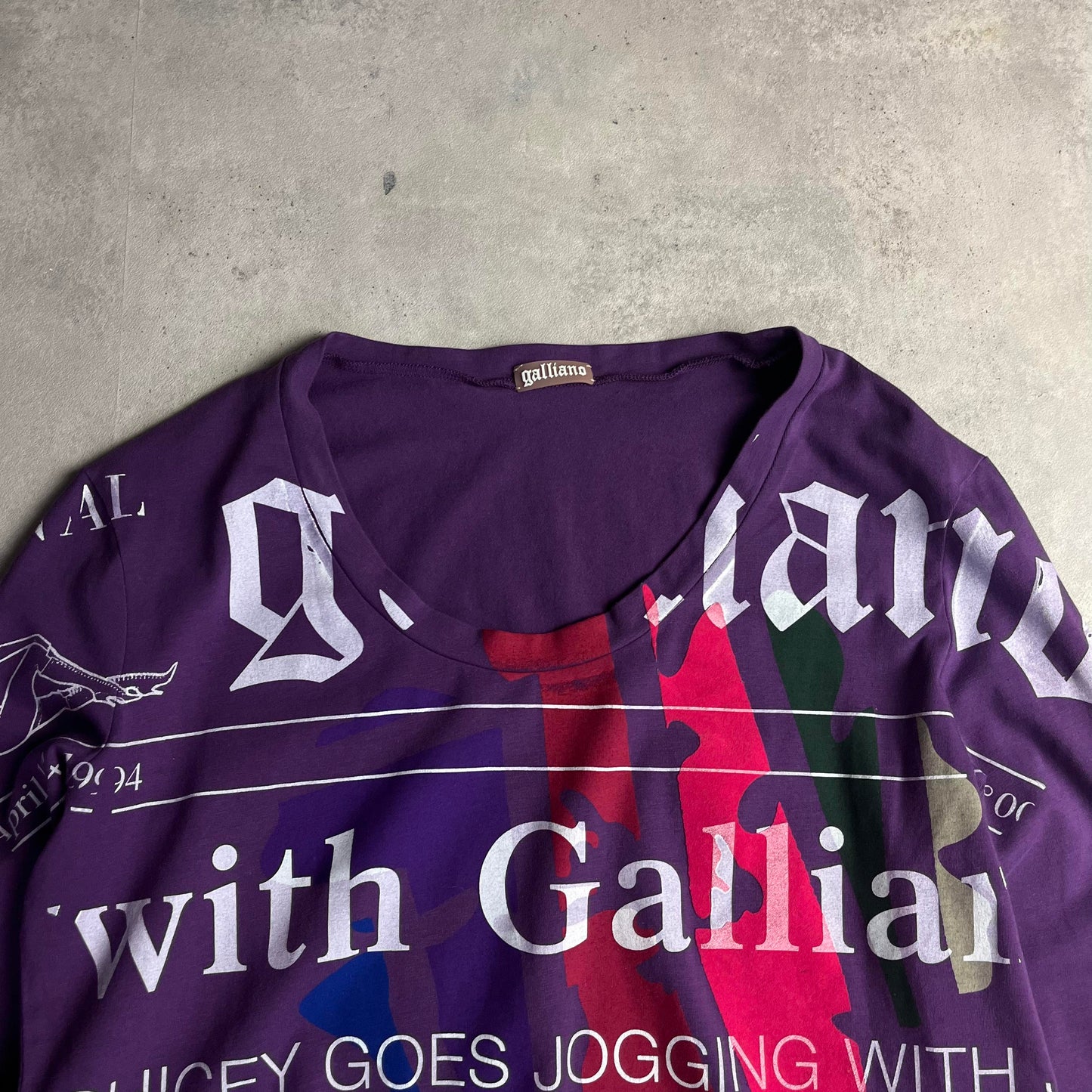 John Galliano Gazette style longsleeve