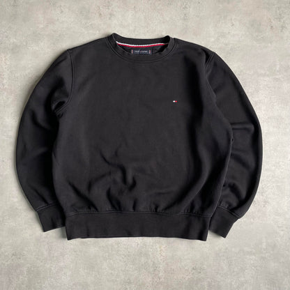 Tommy Hilfiger fekete környakú pulóver