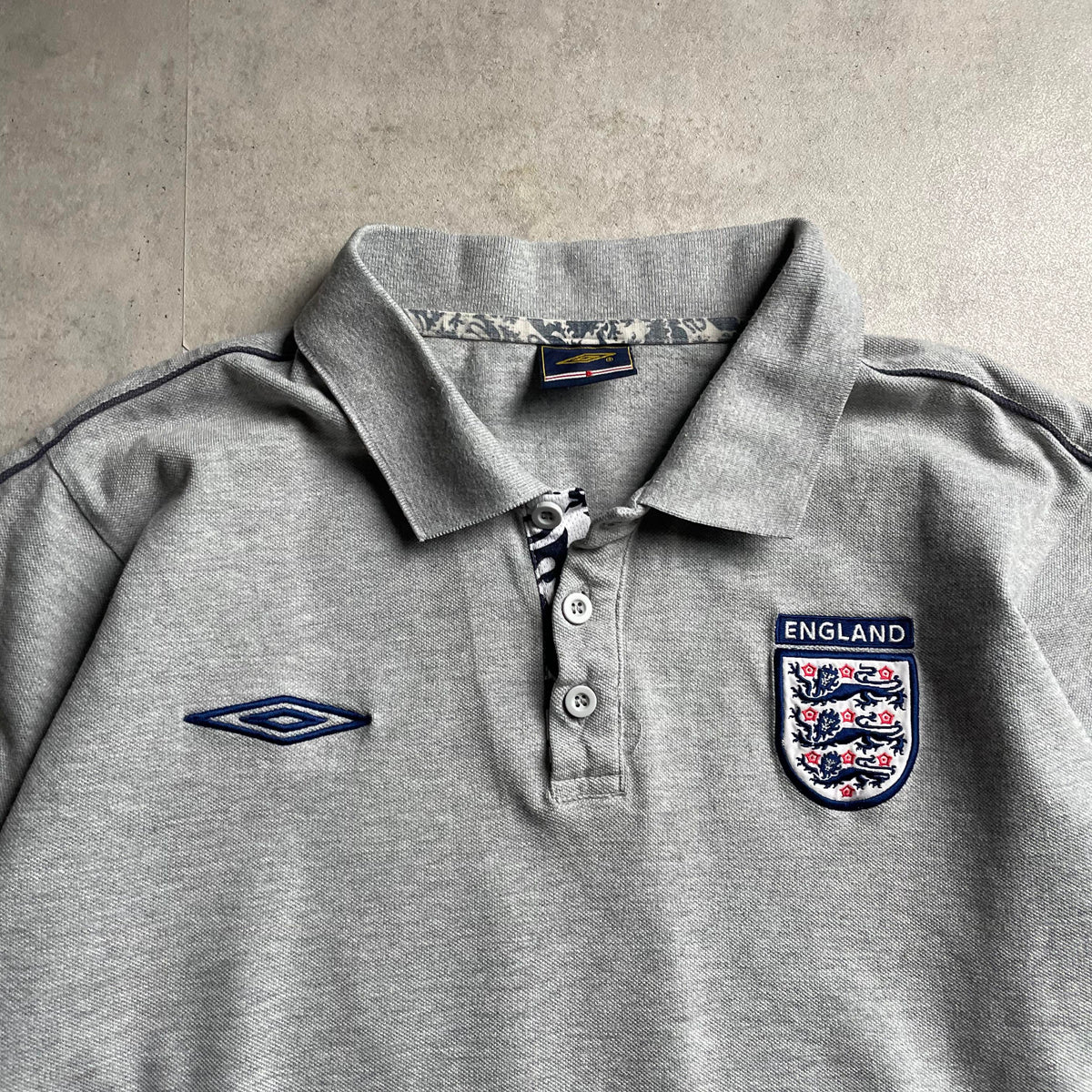 Umbro England galléros póló