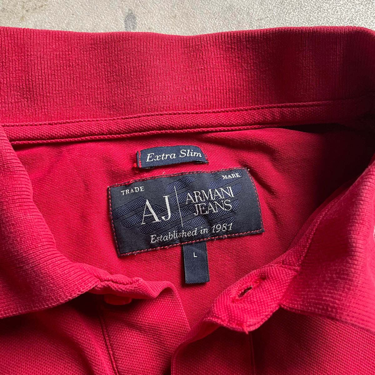 Armani Jeans piros pólóing
