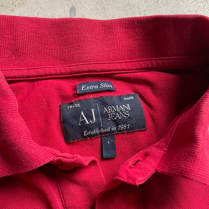 Armani Jeans piros pólóing