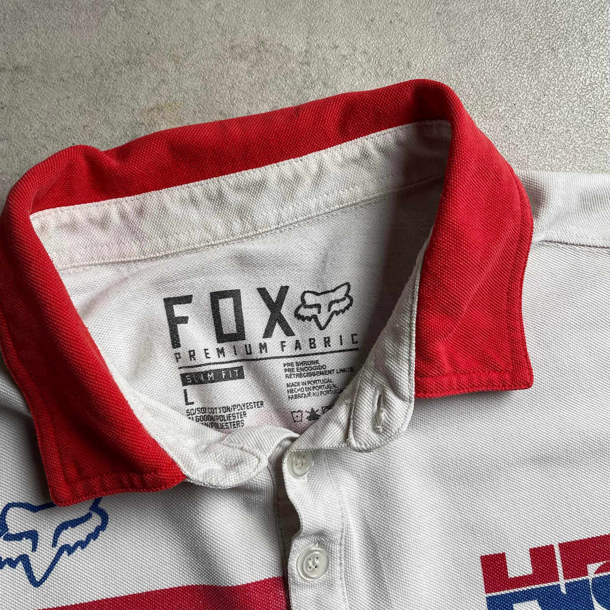 Vintage Fox x Honda Racing pólóing