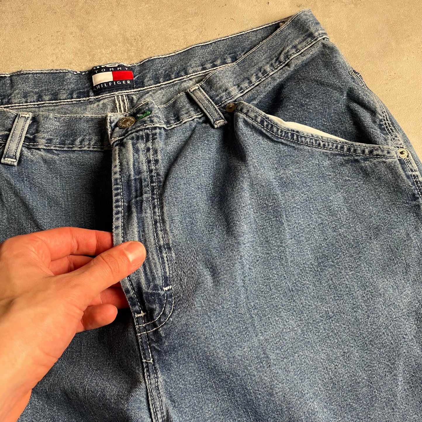 Vintage Tommy Hilfiger baggy farmernadrág