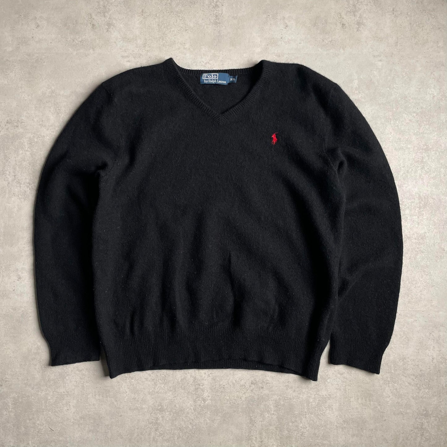Ralph Lauren kötött v-nyakú pulóver