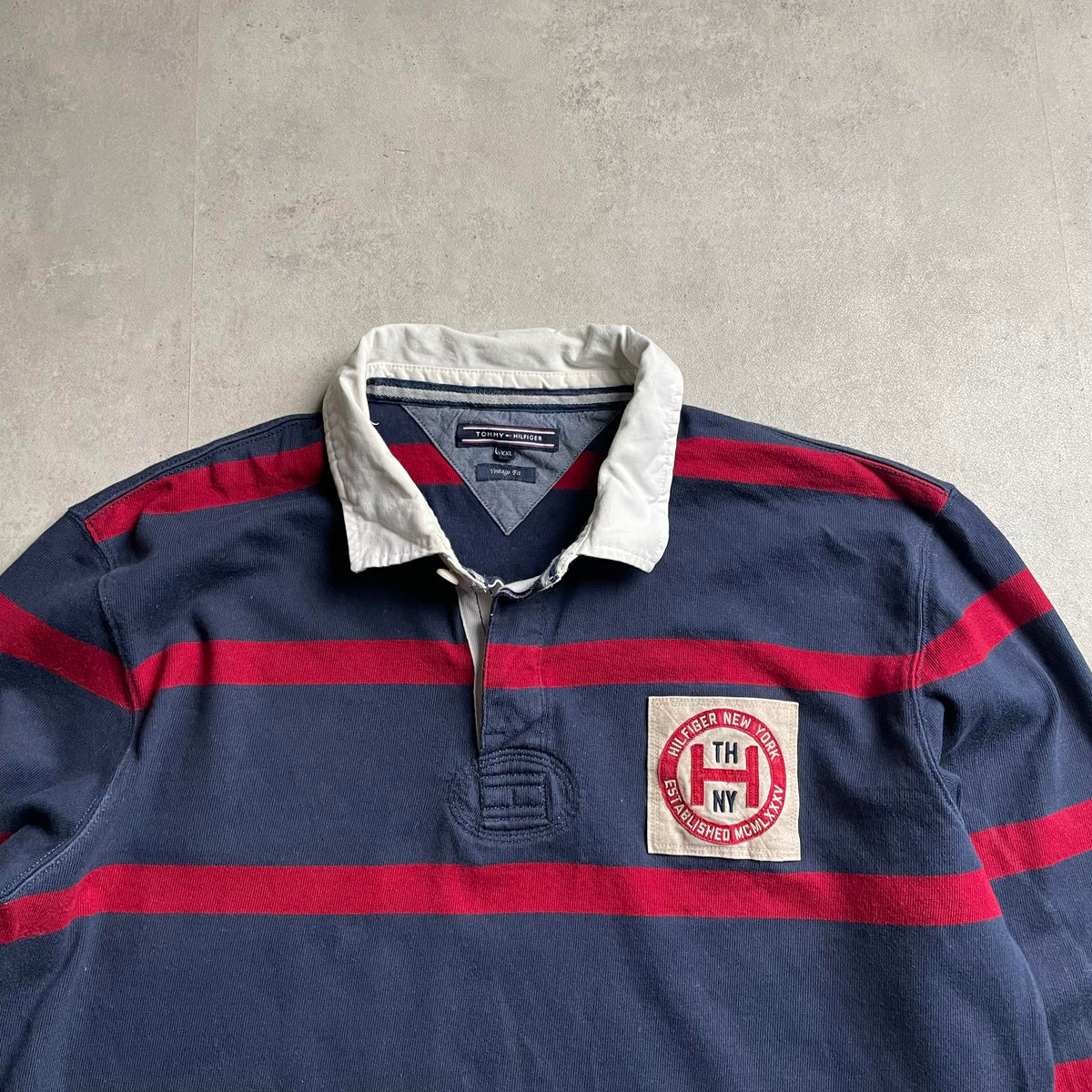 Tommy Hilfiger csíkos rugby shirt