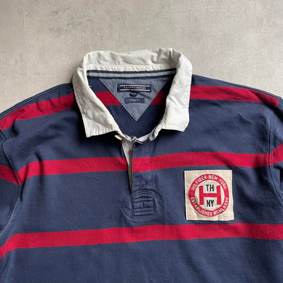 Tommy Hilfiger csíkos rugby shirt