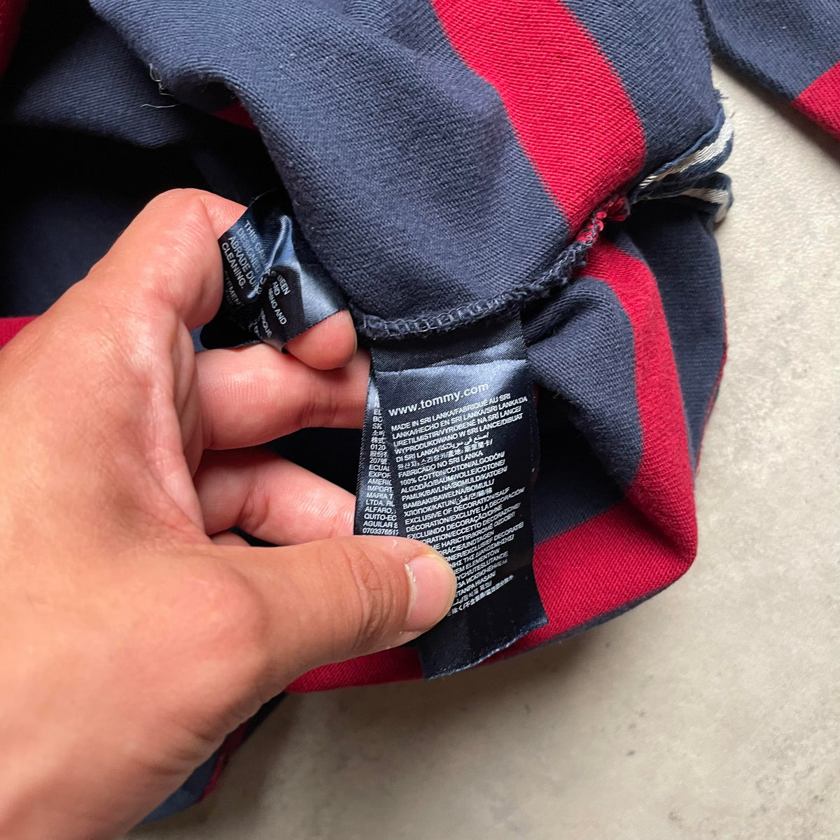 Tommy Hilfiger csíkos rugby shirt
