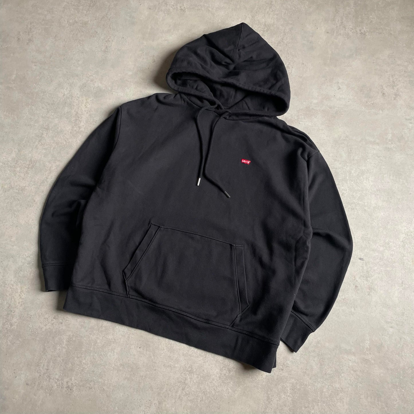 Levi's fekete kapucnis pulóver
