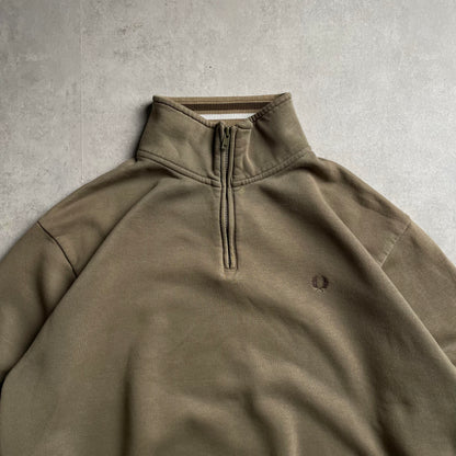 Fred Perry barna quaterzip pulóver
