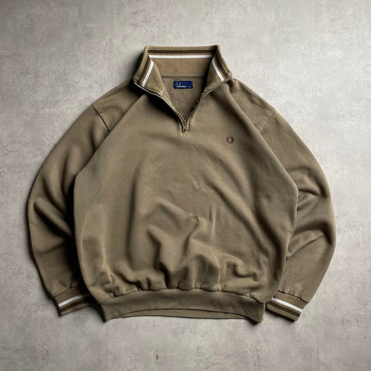 Fred Perry barna quaterzip pulóver