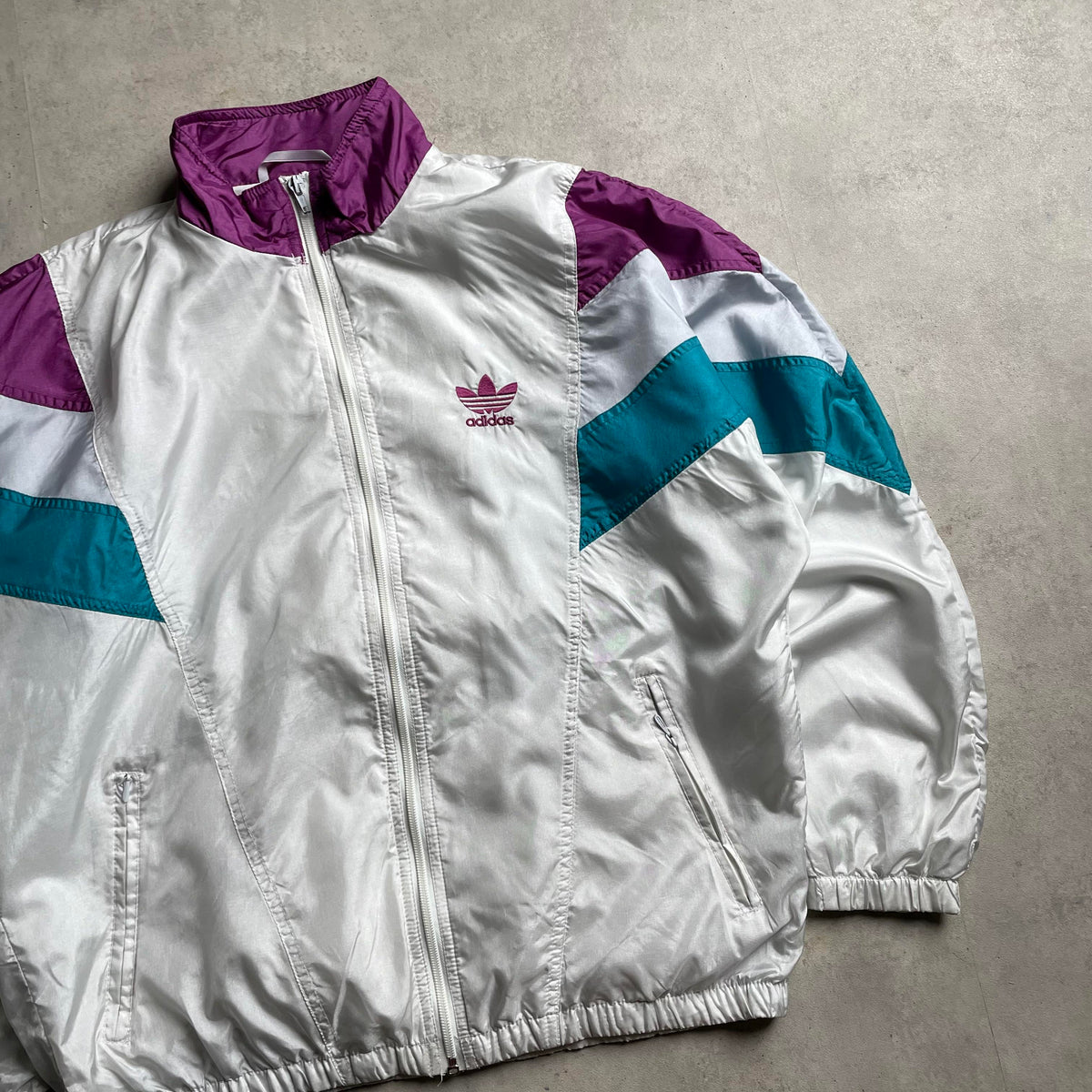 Vintage Adidas fehér széldzseki