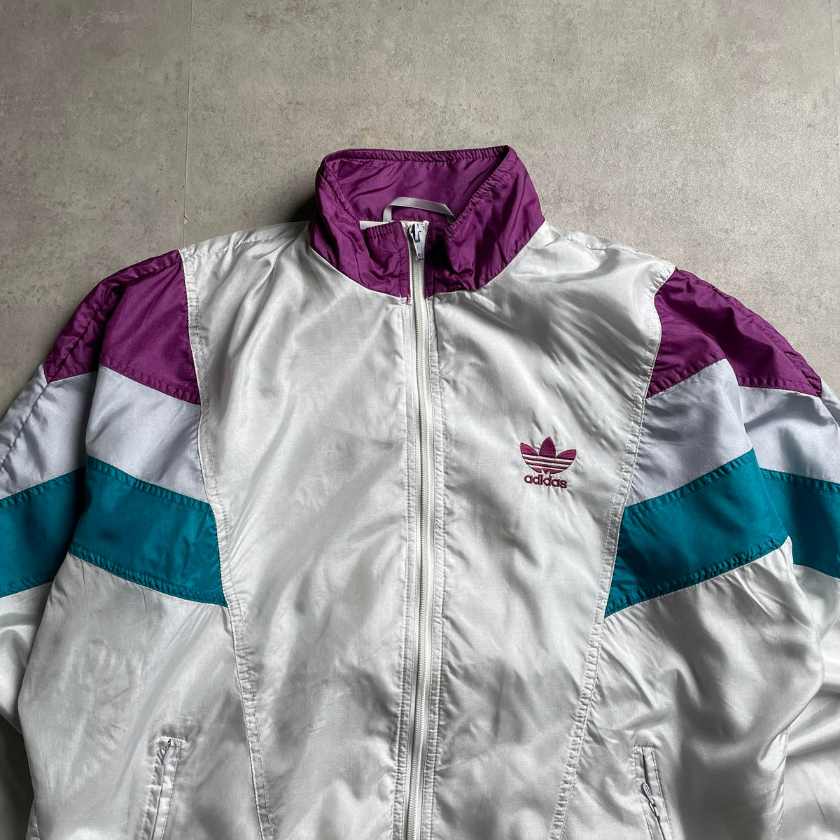 Vintage Adidas fehér széldzseki