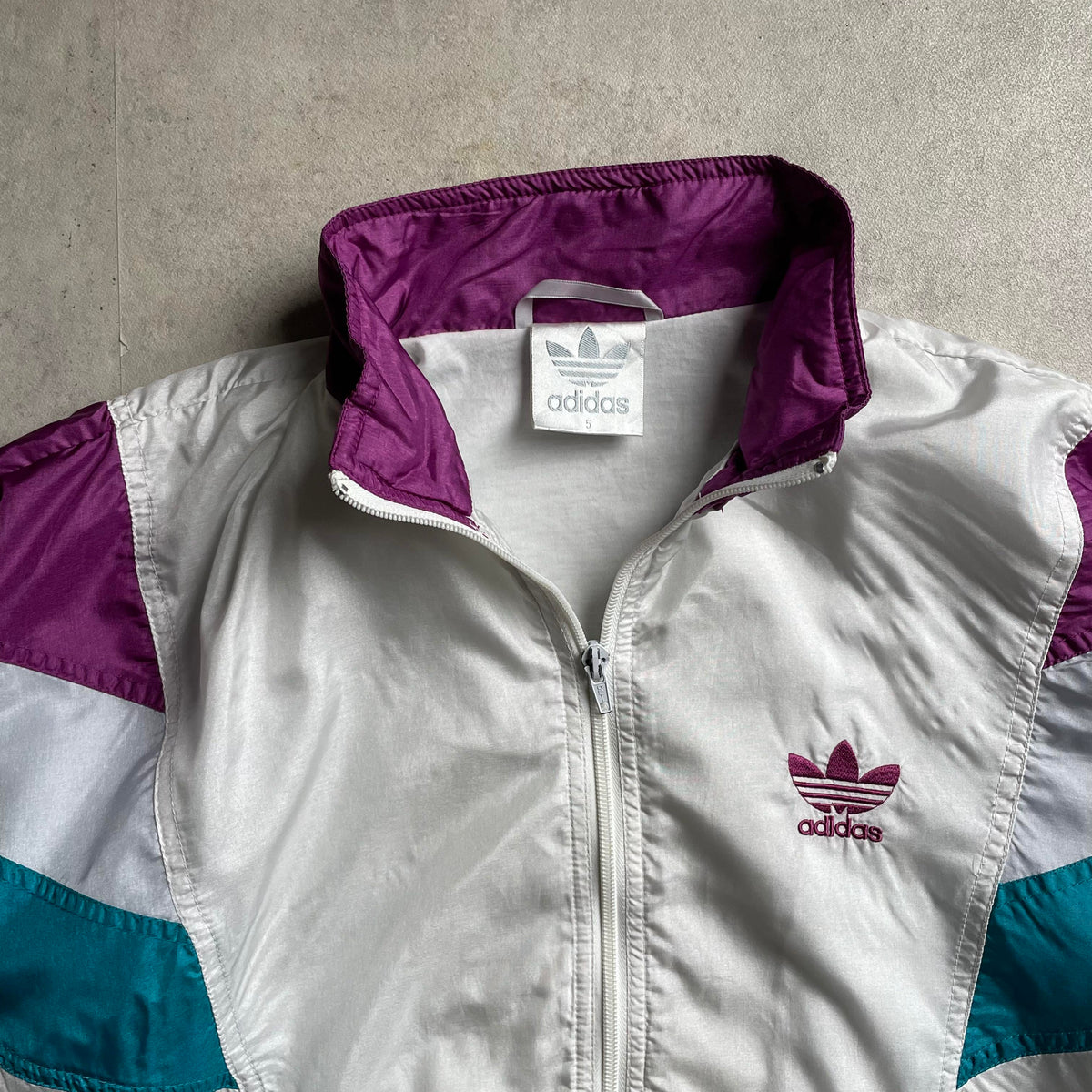 Vintage Adidas fehér széldzseki