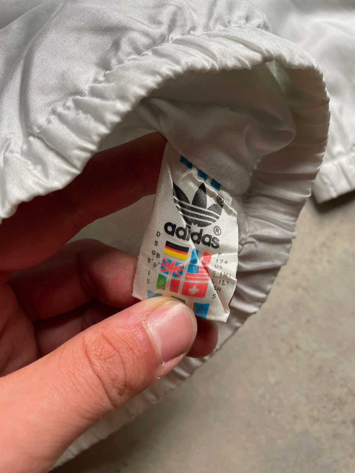 Vintage Adidas fehér széldzseki