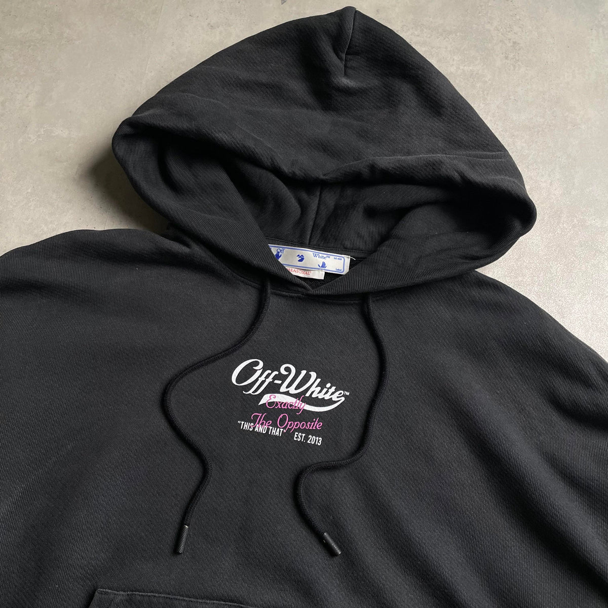 Off White Wave Off Boxy hoodie