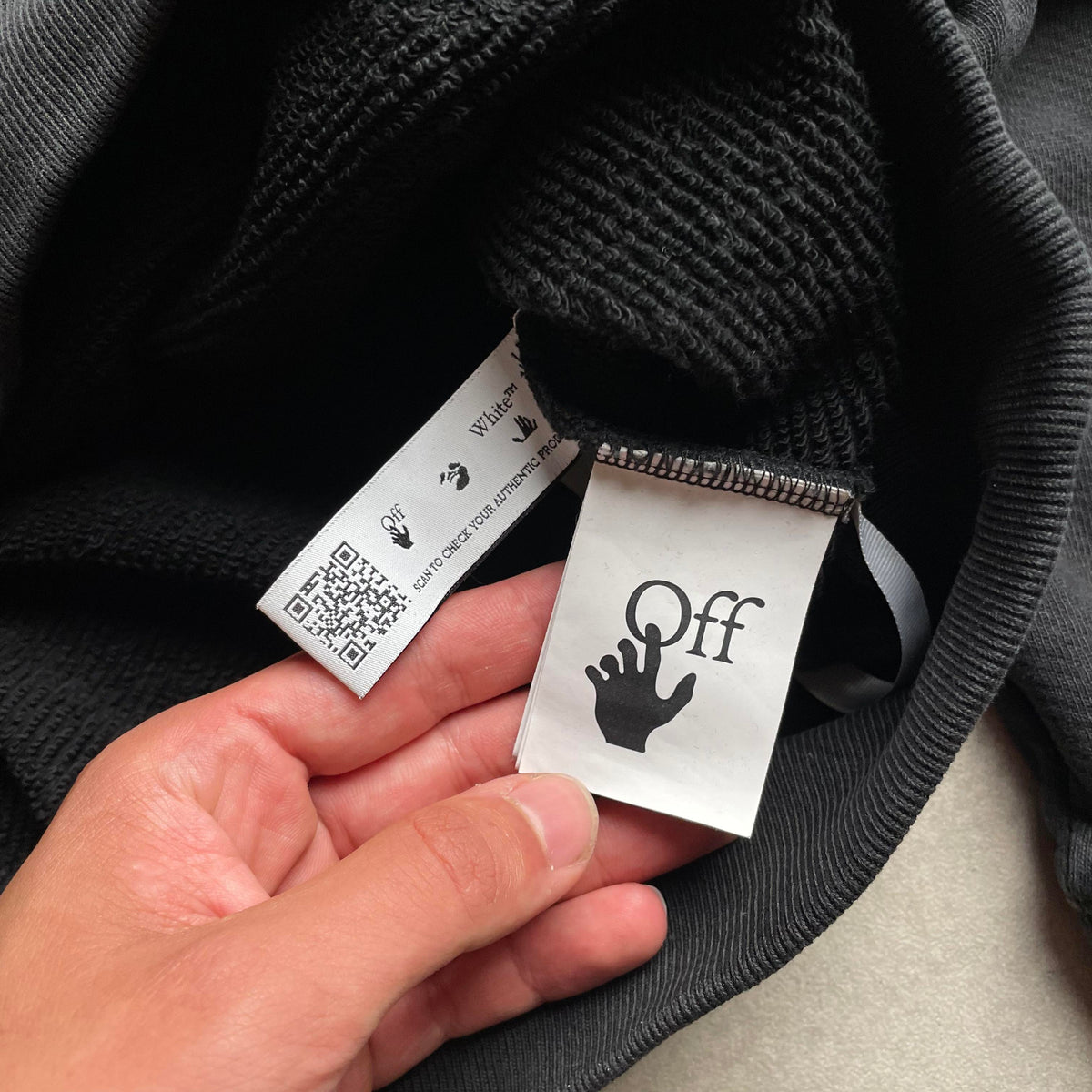 Off White Wave Off Boxy hoodie