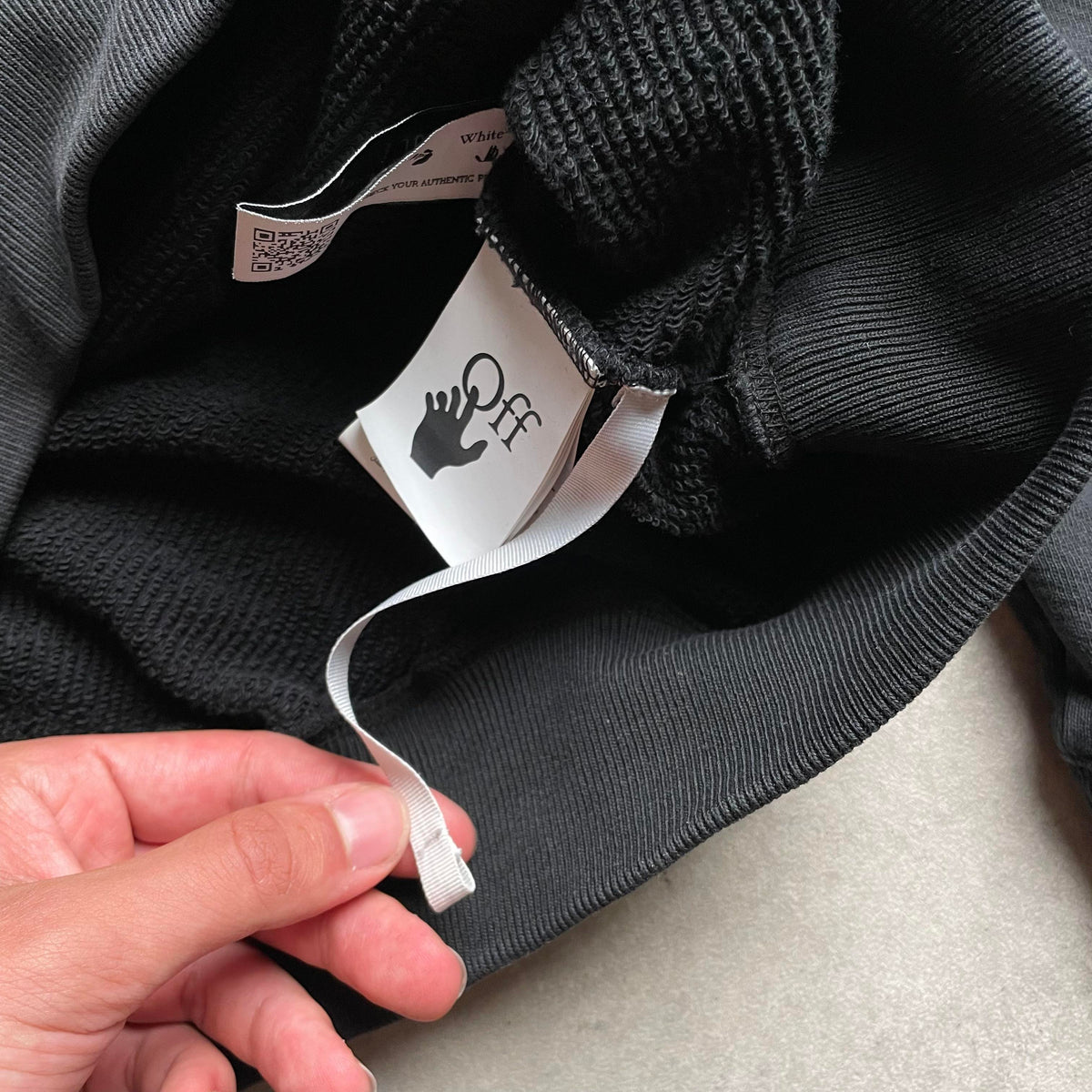 Off White Wave Off Boxy hoodie