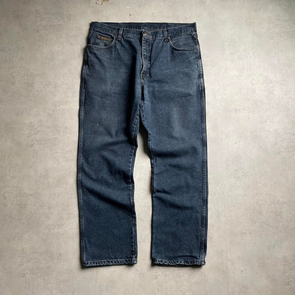 Wrangler sötétkék straight fit farmernadrág