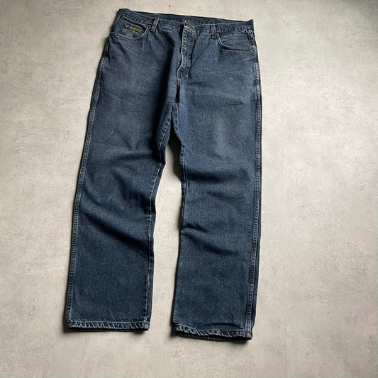 Wrangler sötétkék straight fit farmernadrág