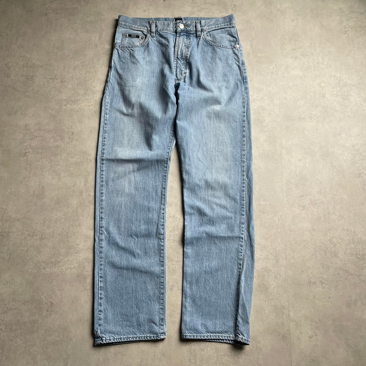 Hugo Boss világoskék straight fit farmernadrág