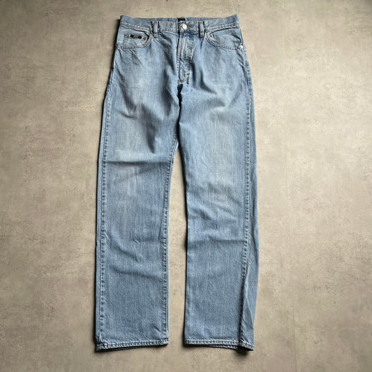 Hugo Boss világoskék straight fit farmernadrág