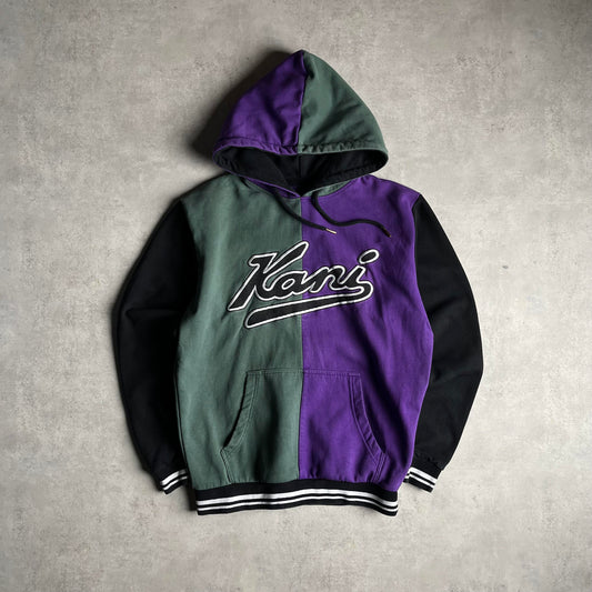 Vintage Karl Kani colorblock kapucnis pulóver