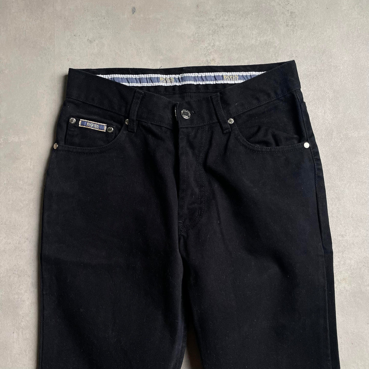 Vintage Hugos Boss flaire farmernadrág