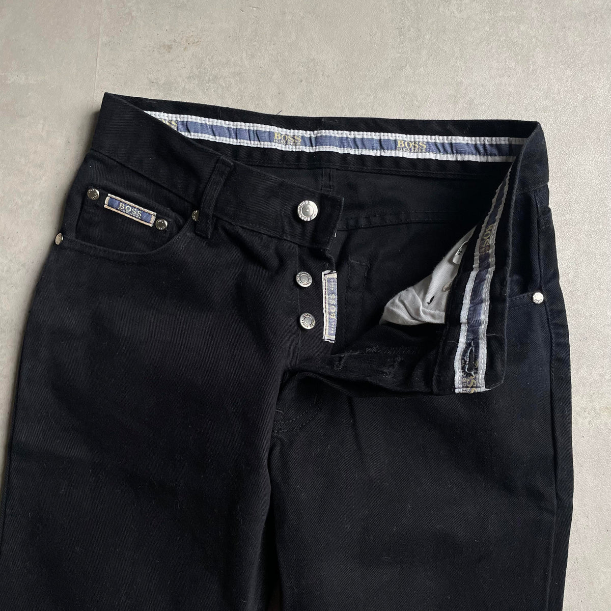 Vintage Hugos Boss flaire farmernadrág