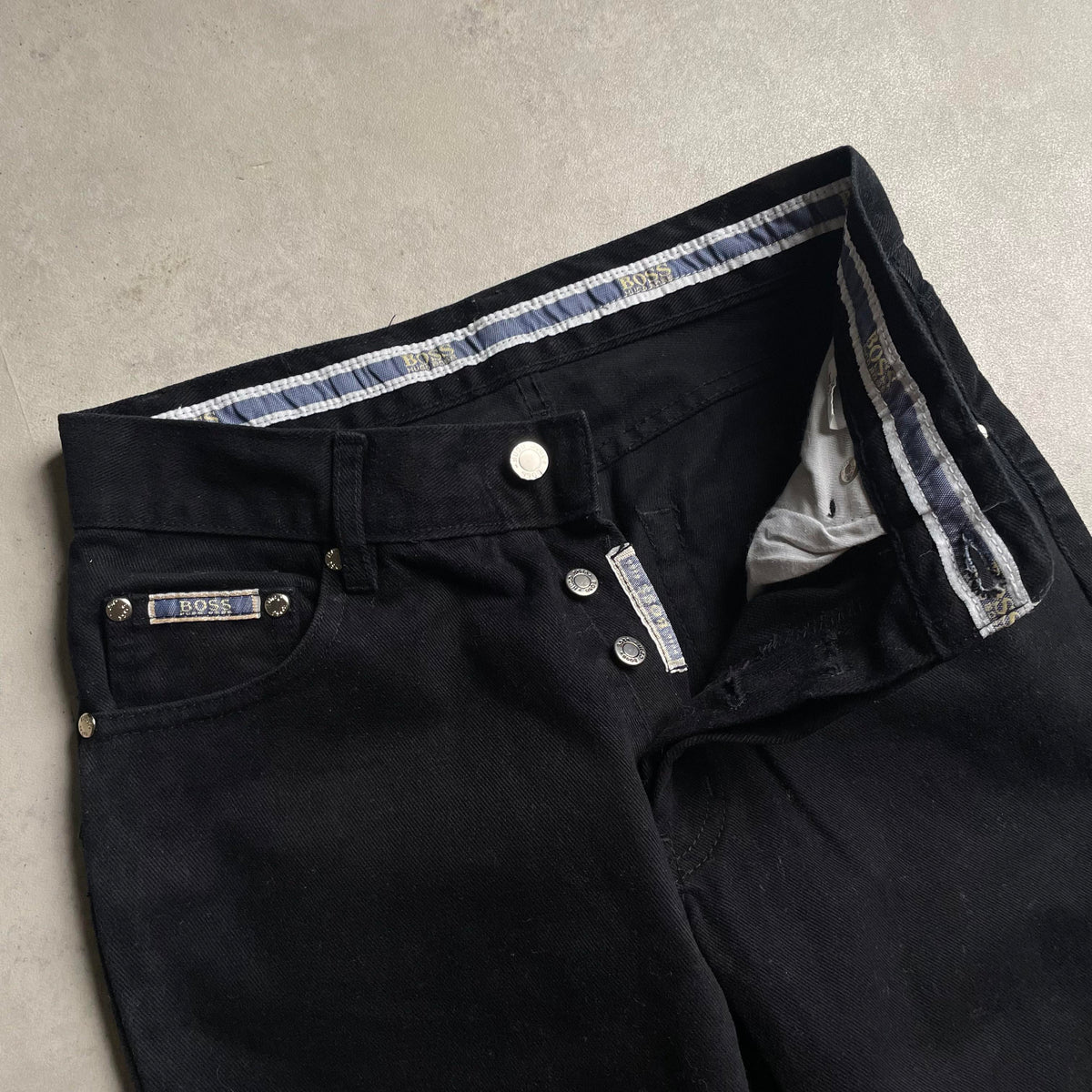 Vintage Hugos Boss flaire farmernadrág