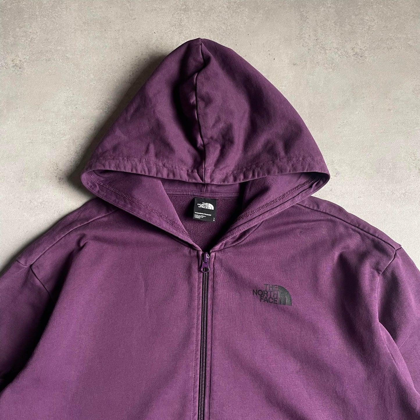 The North Face lila zipup hoodie