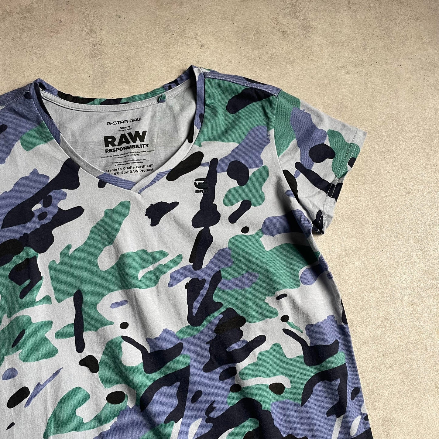 G-Star Raw camo v-nyakú póló