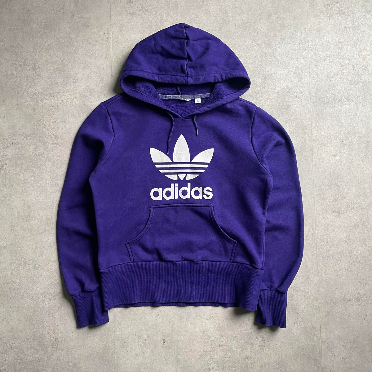 Adidas lila big logo hoodie