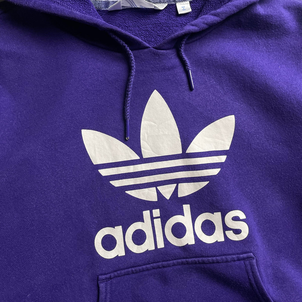 Adidas lila big logo hoodie