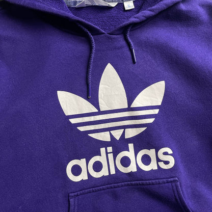 Adidas lila big logo hoodie
