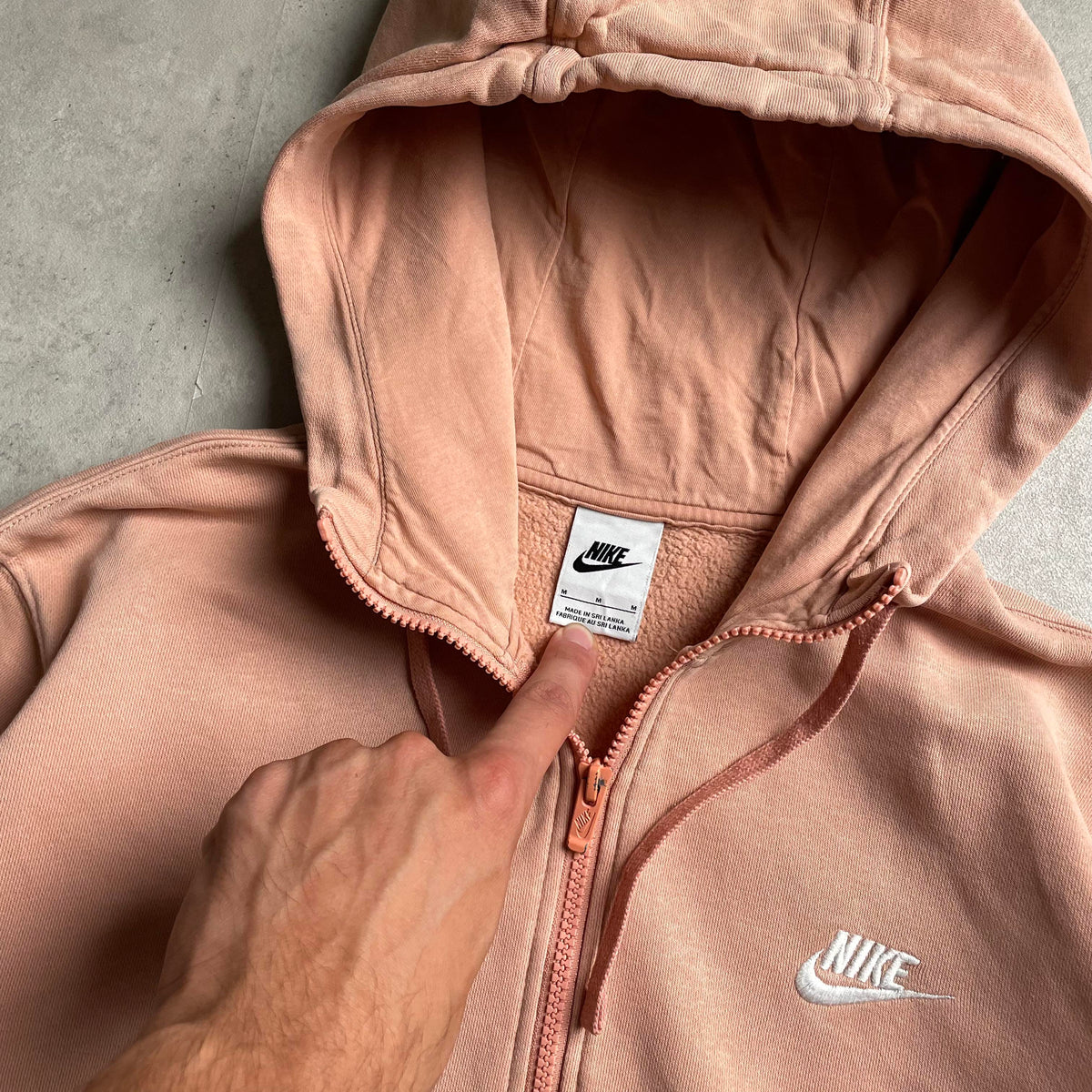 Nike rózsaszín zipup hoodie