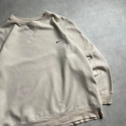 Nike bézs silvertag crewneck