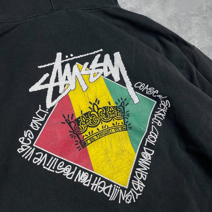 Vintage Stüssy rasta hoodie