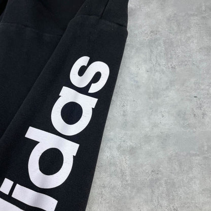 Adidas fekete oldallogós melegítőnadrág
