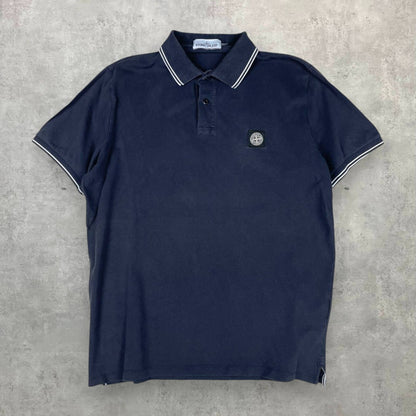 Stone Island slim fit fekete pólóing