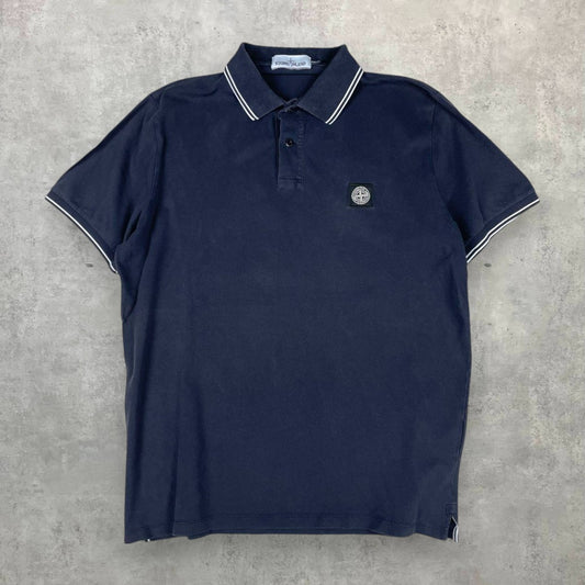 Stone Island slim fit fekete pólóing