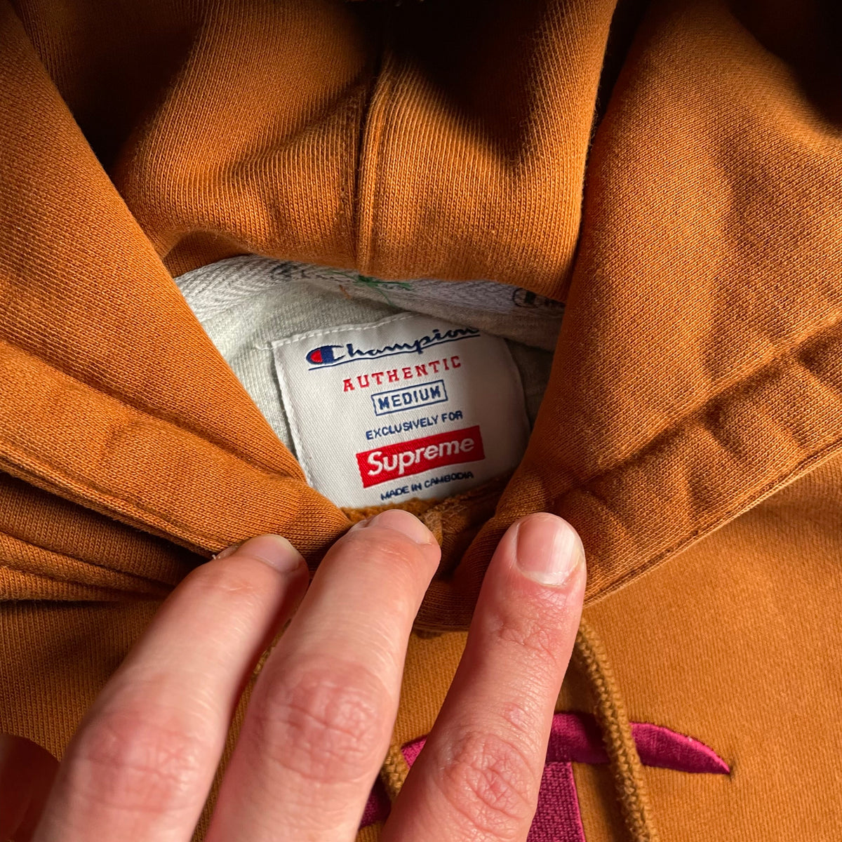 Supreme X Champion kapucnis pulóver