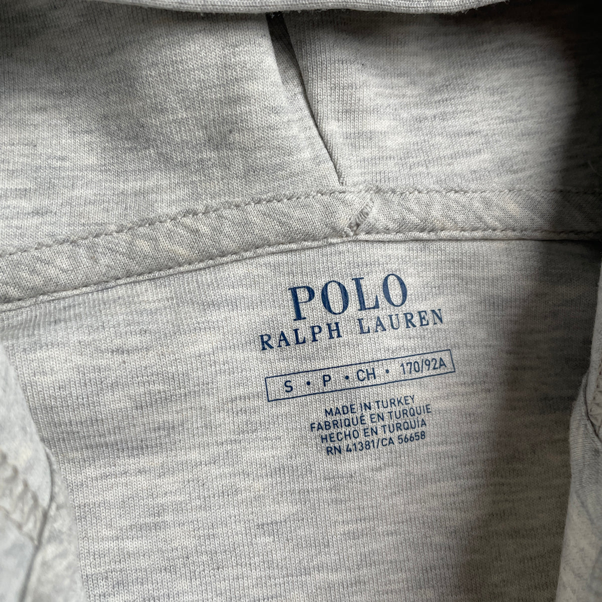 Ralph Lauren szürke zip-up hoodie