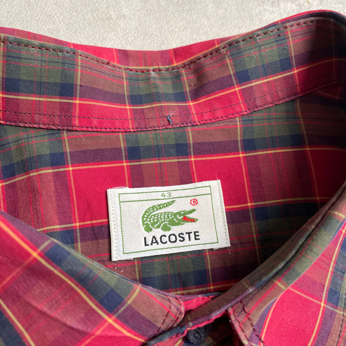 Vintage Lacoste kockás ing