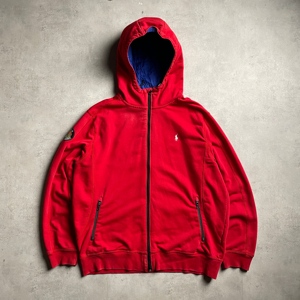 Ralph Lauren piros zipup hoodie
