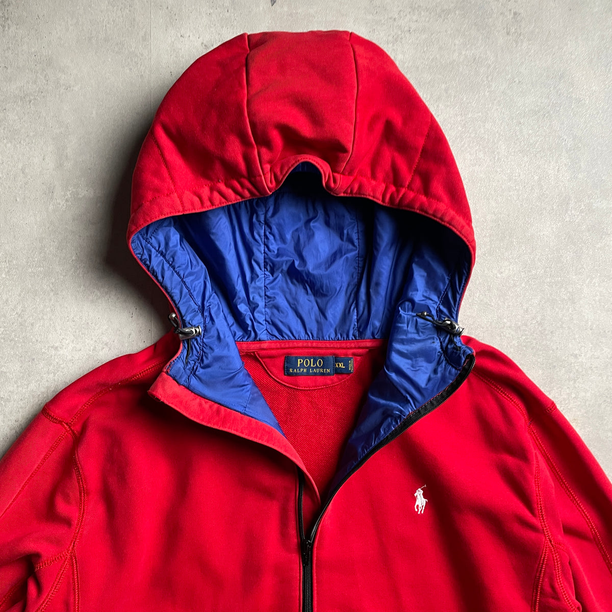 Ralph Lauren piros zipup hoodie