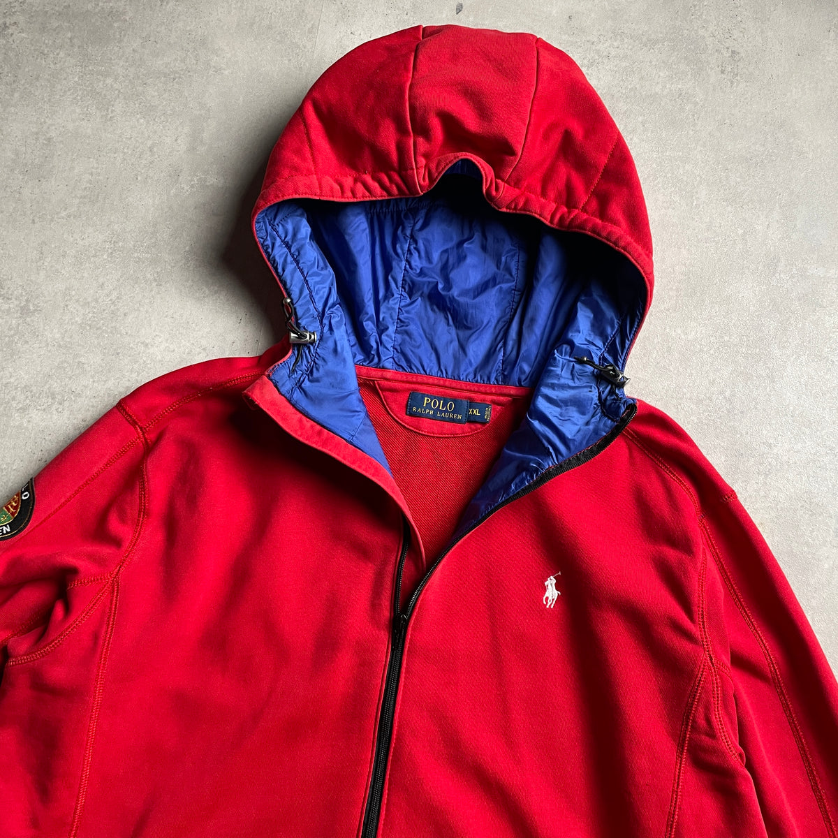 Ralph Lauren piros zipup hoodie